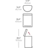 60 Liter Semi-Round Hands-Free Kitchen Step Stainless Steel Trash Can with Soft-Close Lid, Brushed 5