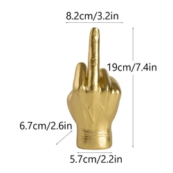 Edgy Graffiti Gesture Sculpture (Gold)
