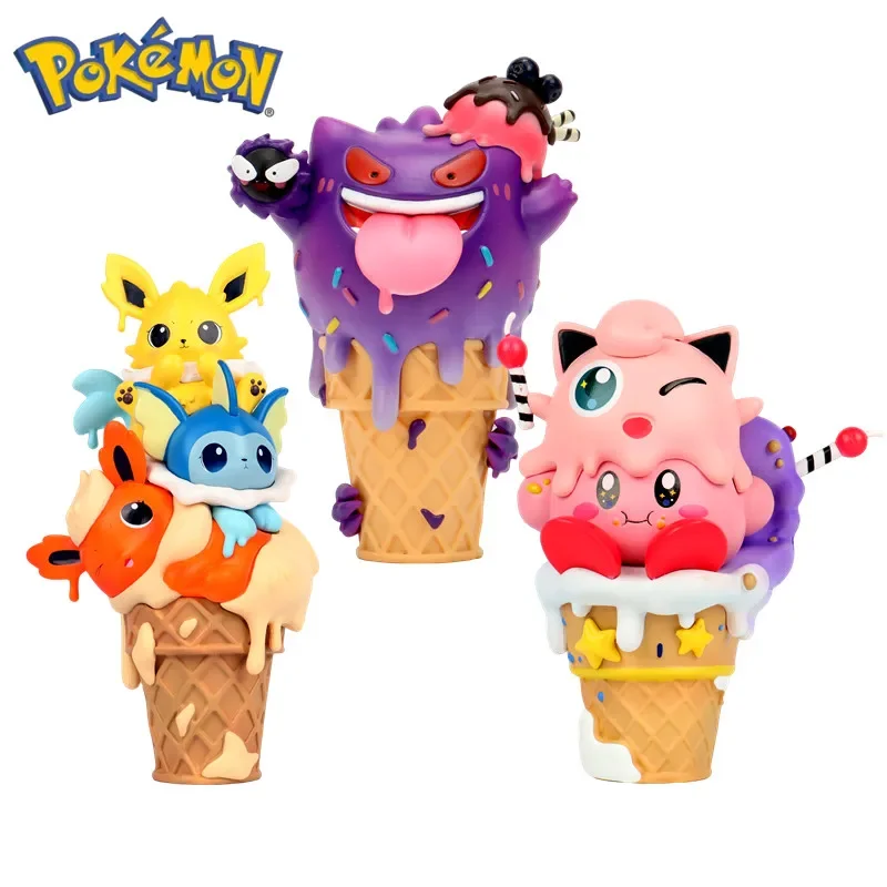 匿名配送無料　ピカチュウ アイスクリームフィギュア　ポケモンカフェ ピカチュウのかわいい顔がアイスに！ ポケモンカフェ夏のひんやり
