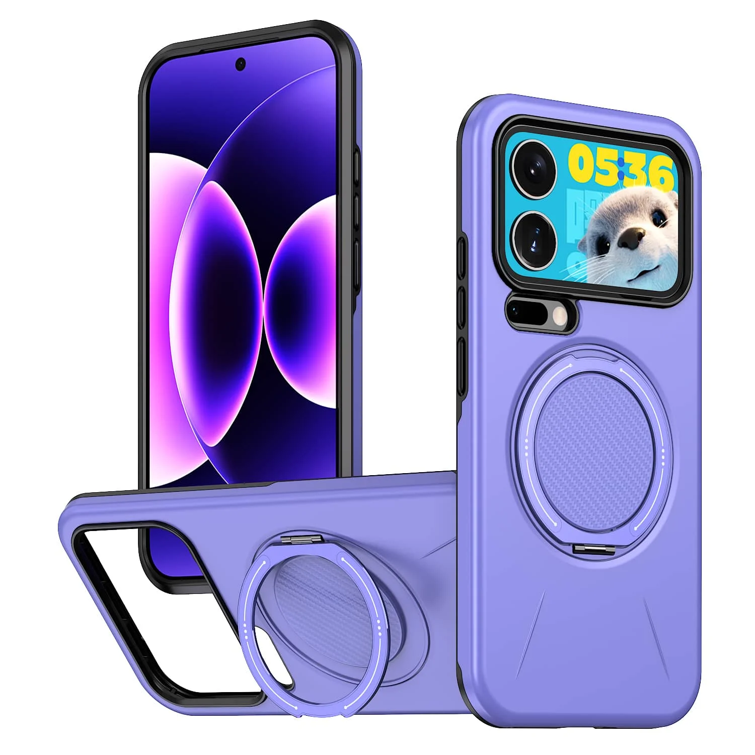 Magnetic Case with 360° Rotating Ring Stand Cover