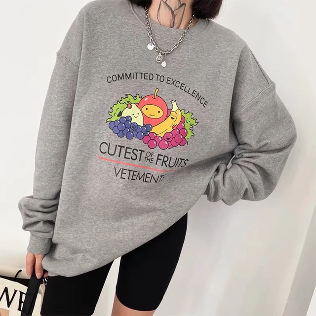 Vetements Cutest Of The Fruits Sweatshirt Men Women 1:1 High Quality  TMulticolor Graphic Vetements Hoodie VTM - AliExpress