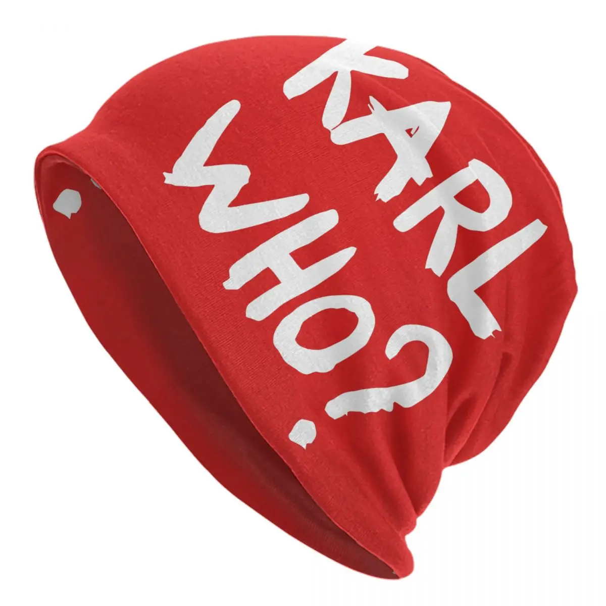 

Karl Who Slogan Beanie Cap Unisex Winter Warm Bonnet Femme Knitting Hats Hip Hop Outdoor Ski Skullies Beanies Caps For Men Women