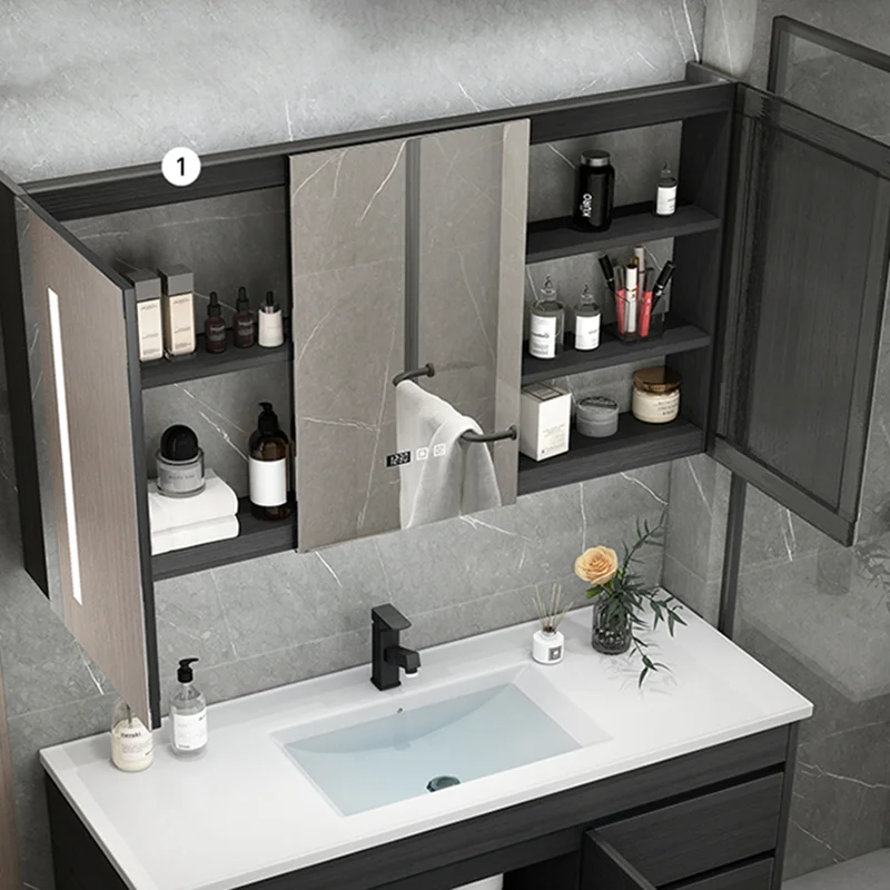 

Large Shower Mirror Light Storage Cosmetic Long Big Bath Mirrors Makeup Square Espelho Para Banheiro Bathroom Fixture FY22XP