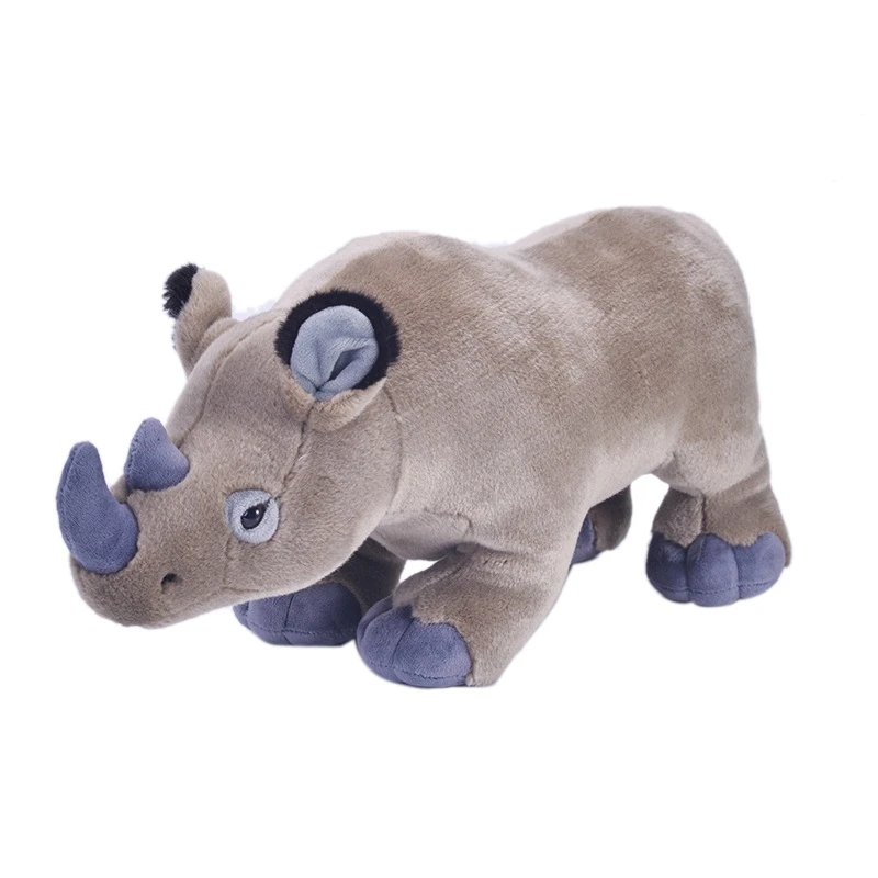 

50Cm Rhinos Plush Toy Soft Realistic African Rhinoceros Sleeping Doll Lifelike Wild Animals Stuffed Toys Gifts For Kids