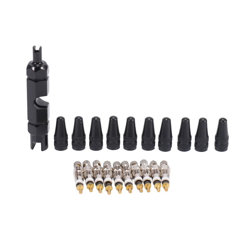 thumbnail image 2 of Presta Valve Core Repair Kit - 22PC Tubeless Bike Tire Maintenance Set With Tools 2 of 14
