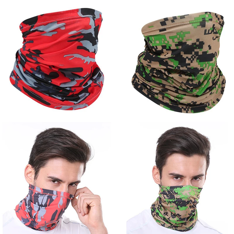 

Outdoor Sports Cycling Mask Summer Sunscreen Ice Silk Fishing Riding Camping Hiking Motorcycle Neck Face Shield Wrap Scarf