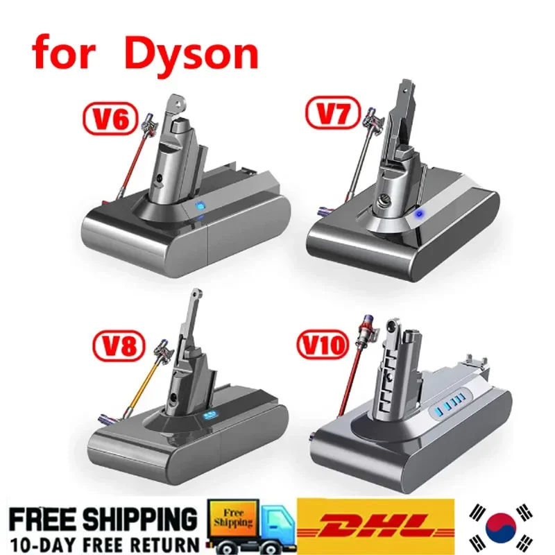 

8000mAh for Dyson V6 V7 V8 V10 Rechargeable Bateria SV10 SV11 SV12 SV09 Vacuum Cleaner Battery DC58 Battery for Sony Battery Cel