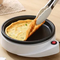 220V Household Electric Crepe Maker Home Non-stick Egg Frying Pan for Breakfast Electric Fried Steak Machine 1