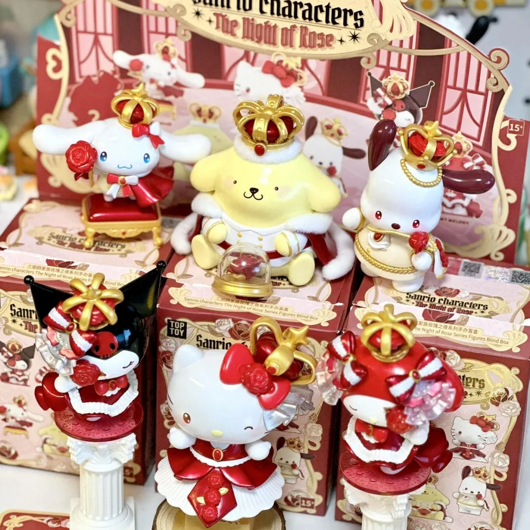 Sanrio Characters The Night Of Rose Series Blind Box Anime Figure
