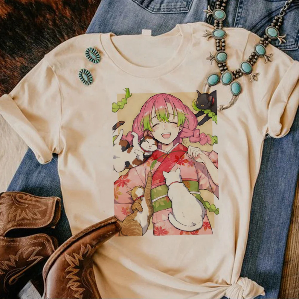 

Mitsuri top women streetwear t shirt girl anime clothes
