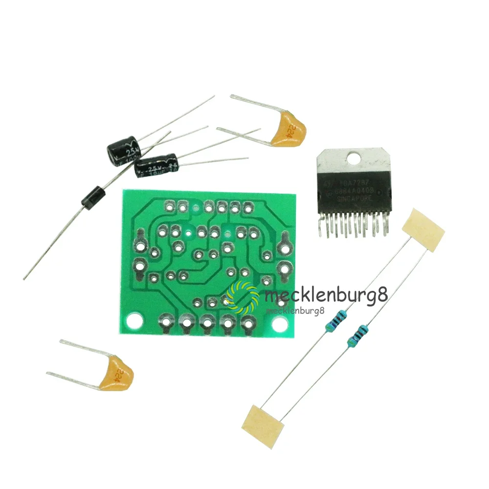 Audio Power Amplifier Board TDA7297 Amplifier Board Module 12V DC 2.0 Dual Audio Encoding Electronic DIY Kit Output 10-30W