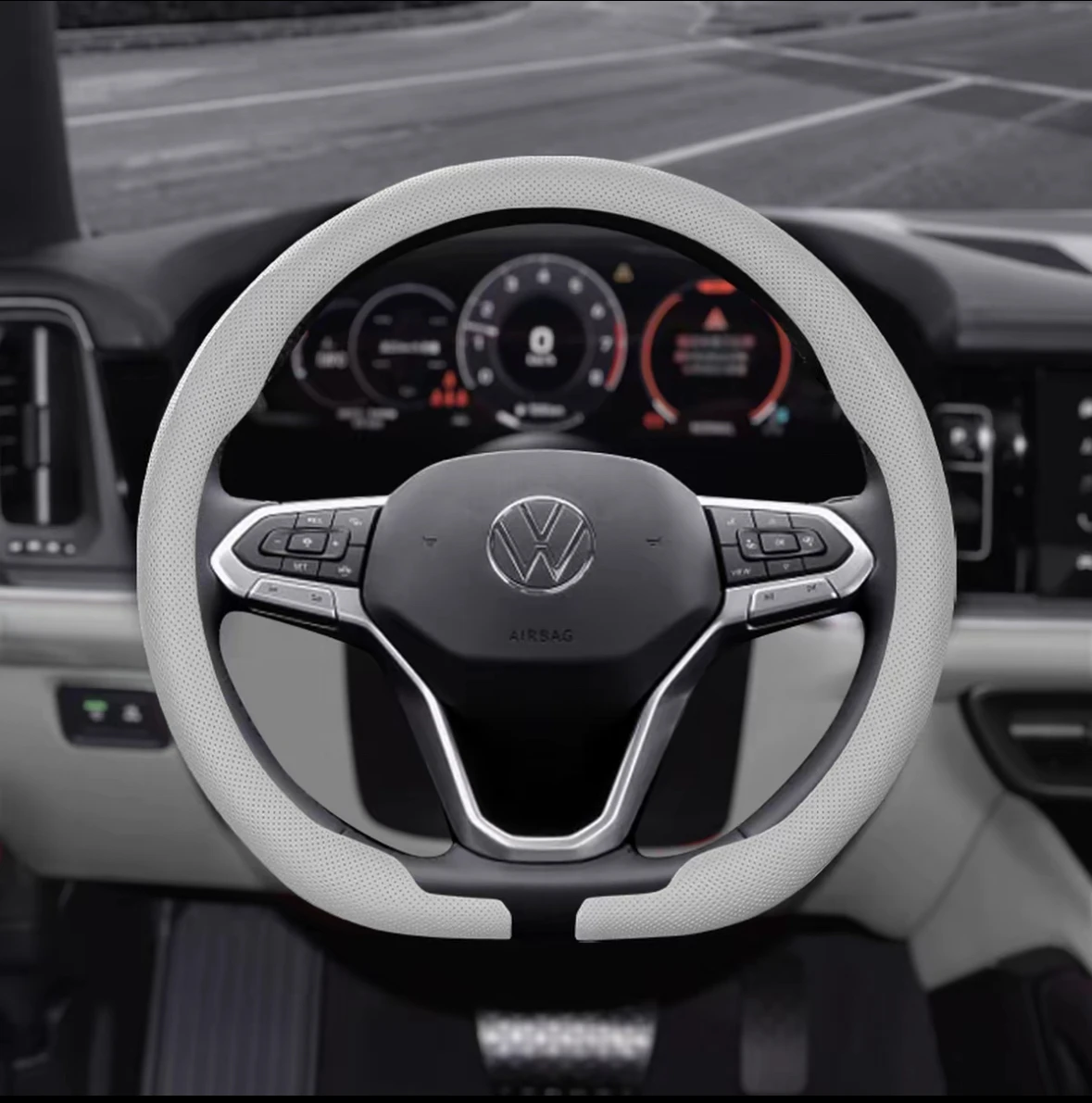 Lenkradbezug Rutschfest Atmungsaktiv Lenkrad-Zubehör für Tesla Model 3, Model X, Model S und Model Y (2019-2026) – Detail 14