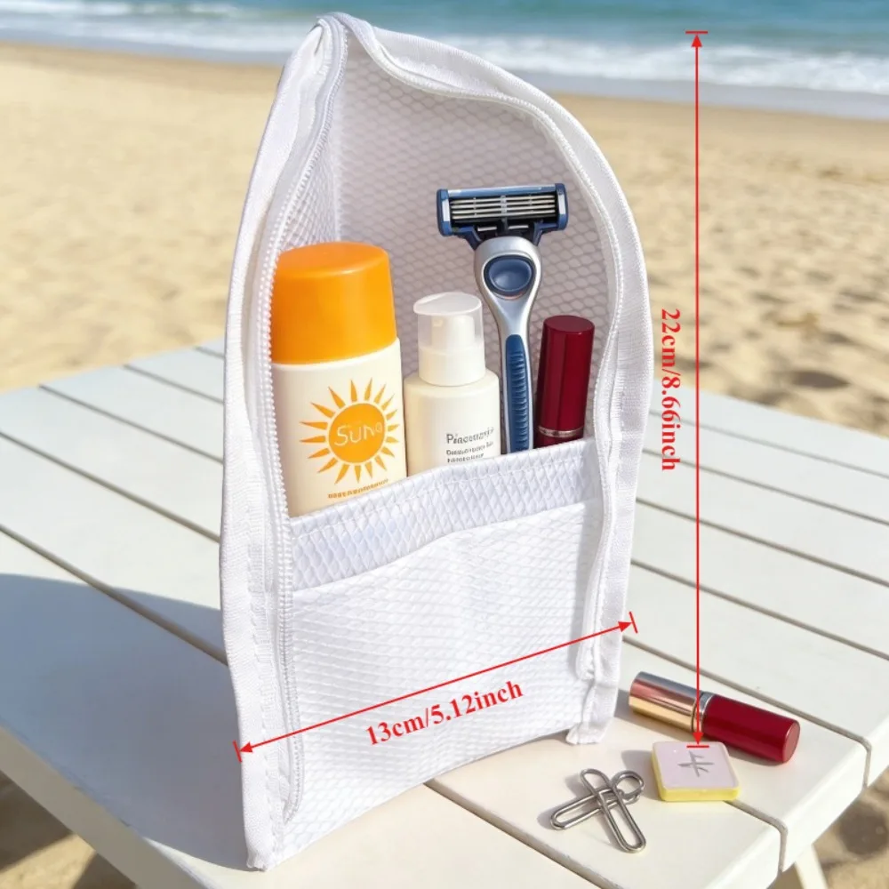 1/2pcs EVA Mesh Cosmetic Bag Travel Stand Storage Makeup Bag Organizer Female Make Up Pouch Portable Toiletry Beauty Case 6