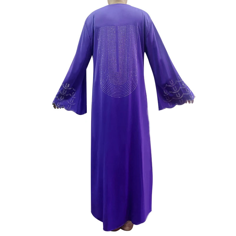 عباية نسائية مسلمة قفطان فستان نسائي مضيئة بأكمام...