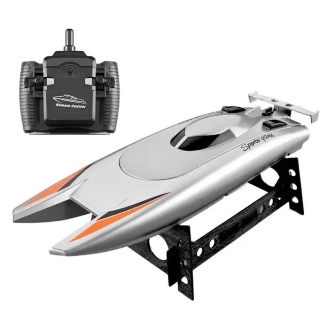 1 Set Wireless RC Boat Eco-friendly Anti-collision Simulation Birthday Gift Hovercraft Toy RC Racing Boat 4