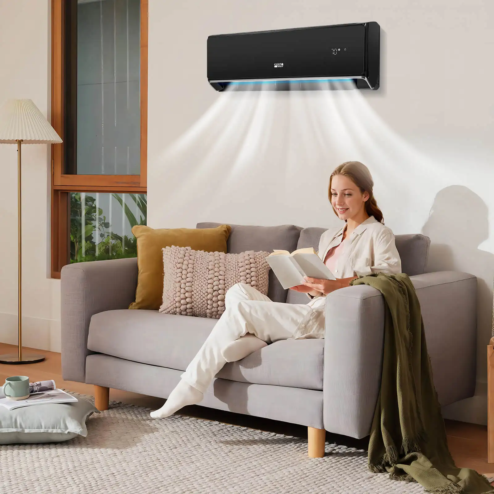 24000 BTU Wifi Enabled Mini Split Air Conditioner & Heater w/ Heat Pump 3