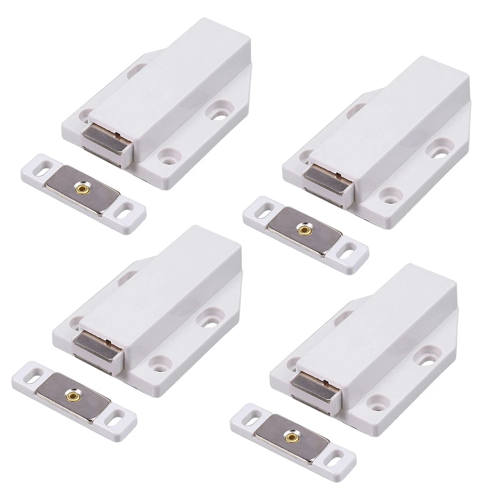 Description Picture 4 of item4Pcs Magnetic Door Catches Kitchen Cupboard Concealed Latch Wardrobe Cabinet Magnetic Suction Rebound Device Furniture Hardware