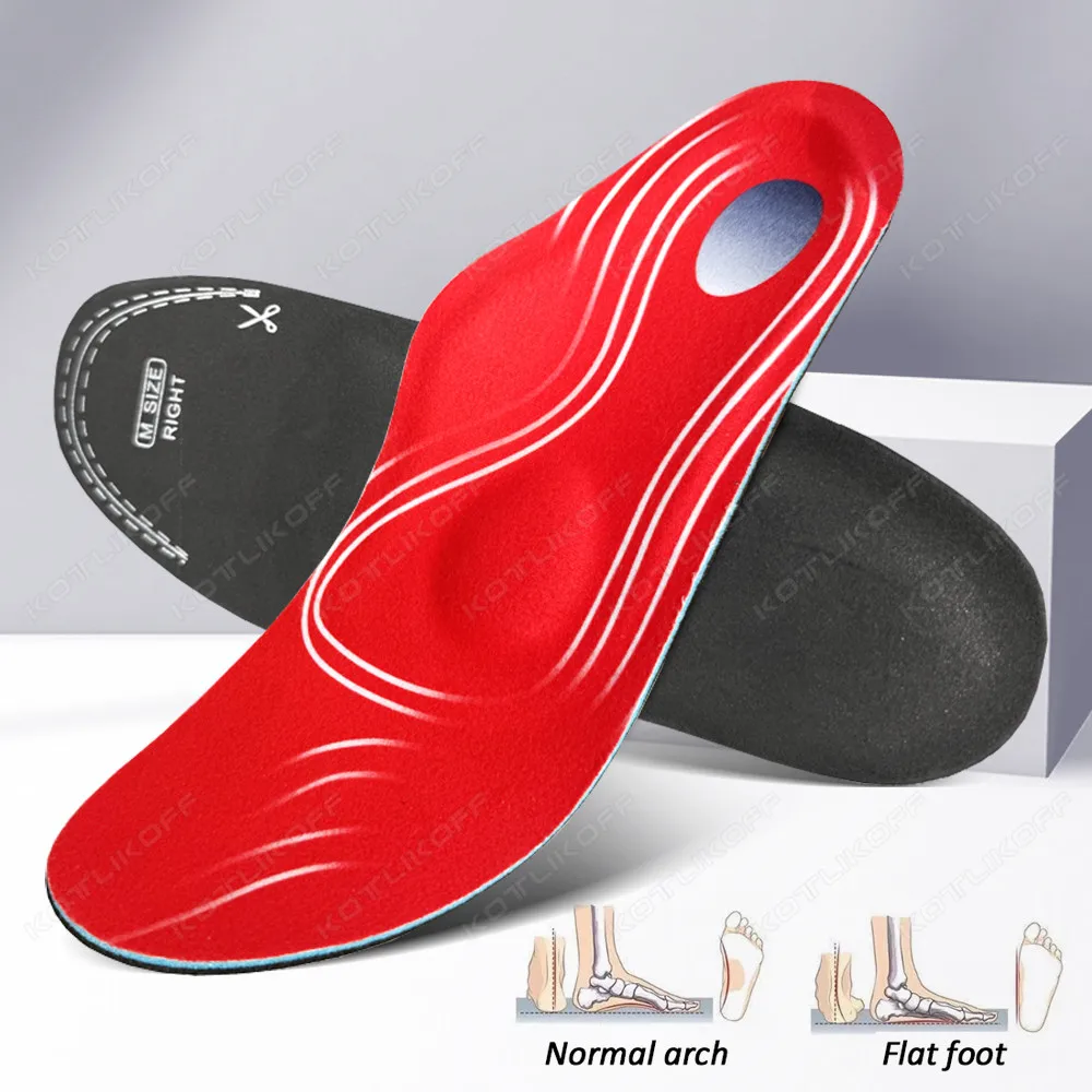 New Orthopedic Insoles Orthotics Flat Foot Health Sole Pad Insert Arch Support Pad For Plantar Fasciitis Feet Care Insoles