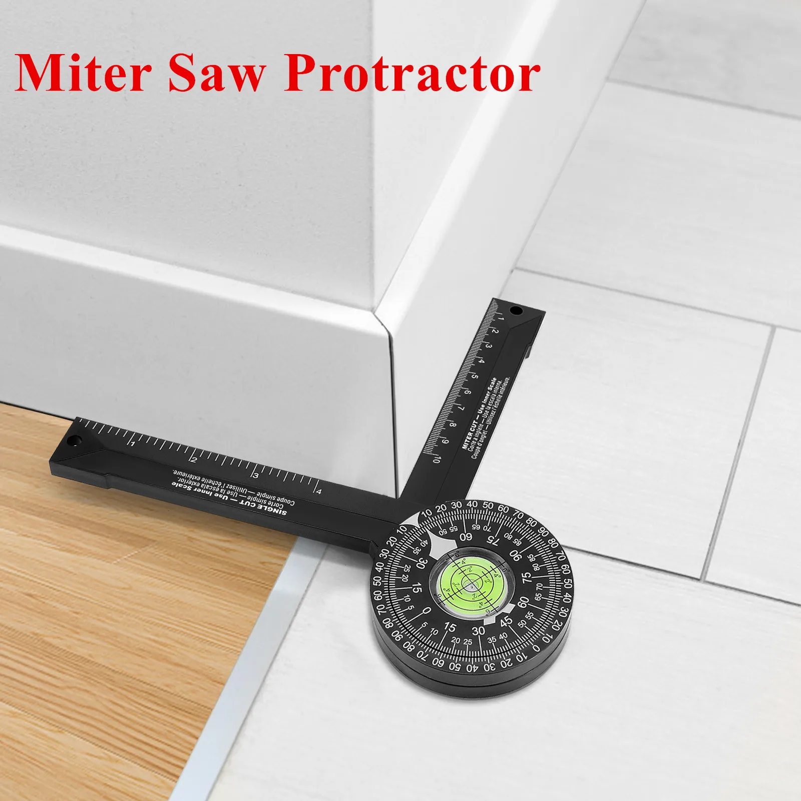 

Woodworking Scale Mitre Saw Protractor 360° Angle Ruler Angle Finder Measuring Instruments Digital Inclinometer Gauge Tools