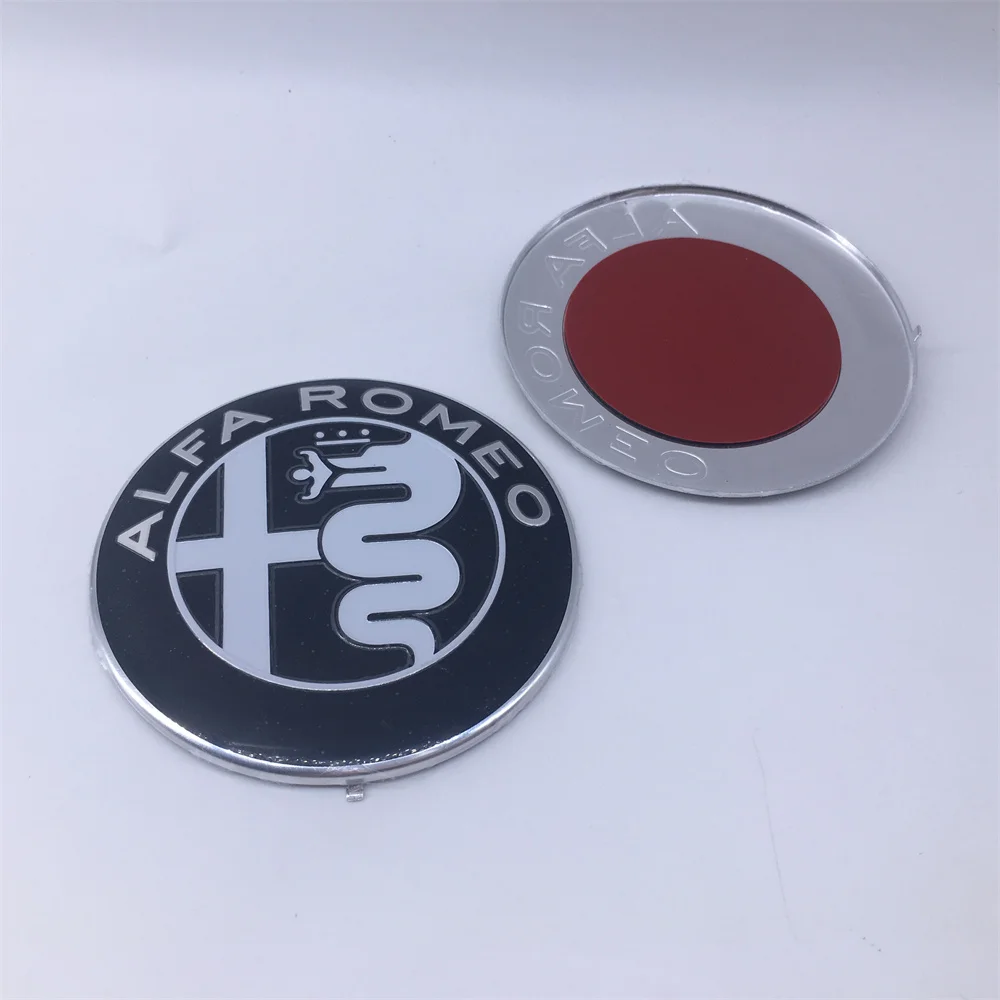 Alfa Romeo Giulietta GT Car Front Grill Emblem Covers & Colorful Interior Console Knob Stickers