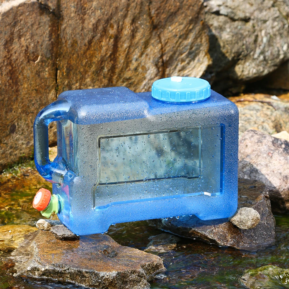 5-20L Drinking Water Bucket Portable Driving Pure Water Tank Container with Faucet  Water Bag For Outdoor Camping Cooking Picnic