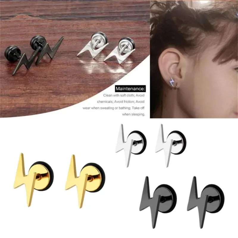 20g, 16g Cerchio Per Orecchio Elicoidale A Catena Sottile E Delicato Orecchino Cartilagineo A Catena Posteriore Piatta Acciaio Chirurgico 316l Trago In Oro Rosa, Barra Labret (opzionale), 1pz - Italia - Foto 4