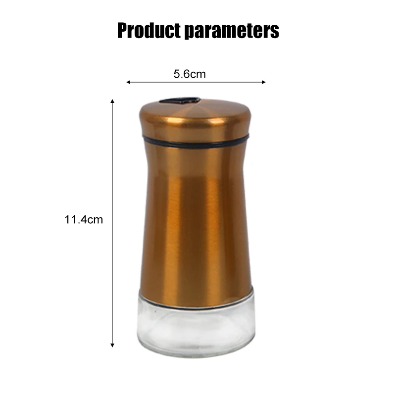 Salt Kitchen Shaker Seasoning Pepper Shakers Dispenser Utensils Container Bottles Steel Stainless Sugar Jar Jars