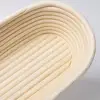 Indonesian Rattan Bread Basket Loaf Shape Handmade Braided Bread Proofing Basket Oval Rattan Banneton Basket Food Grade Baskets 5