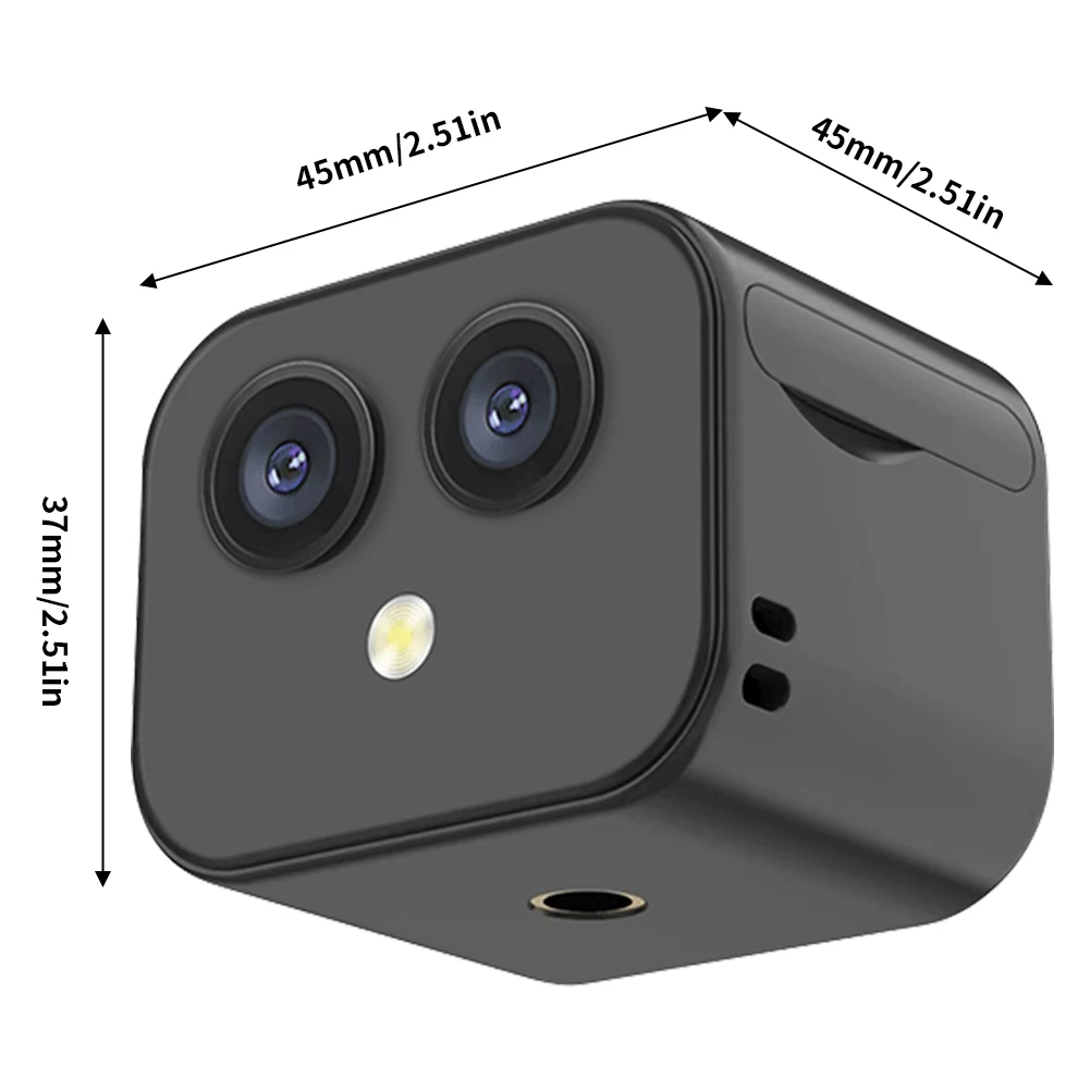 1-2PCS WiFi Mini Camera 4K HD Wireless Camera Night Vision Security Monitoring Camera USB Rechargeable Remote Viewing 6
