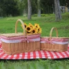 Woven Wicker Basket Picnic Camping Storage Basket Breadfruit Food Breakfast Flower Display Box Kitchen Organizer Home Decor 1