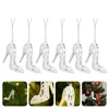 6 Pcs Christmas High Heels Hanging Ornaments Tree Decorations Mini Plastic Xmas High-heeled Shoes Pendant 3