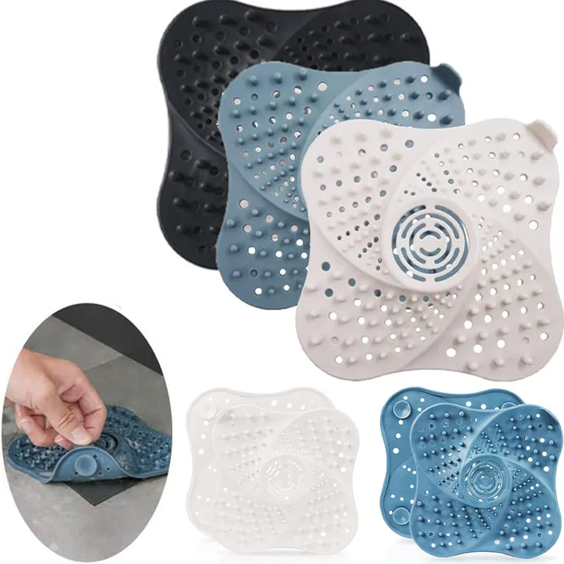 Anti-Blocking Hair Catcher for Bathroom Stopper Plug Shower Floor Drain Covers Sink Strainer Sewer Filter Bathroom Accessories 1