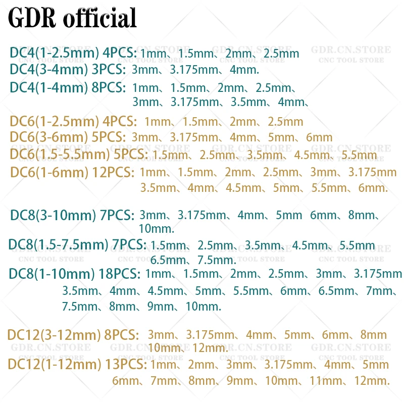 Tool Holder Accuracy 0.003 precision DC collet DC4 DC6 DC8 DC12 chuck collet pull back high precision