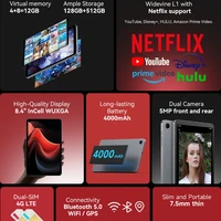 Alldocube iPlay50 Mini PRO 8.4inch Android13 Tablet Netflix L1 8GB RAM 128GB ROM Helio G99 Dual SIM Card Google play 2