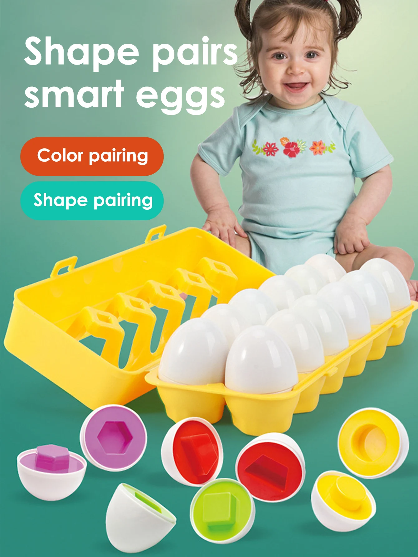 Children's Shape Egg Pairing Toy Baby Early Education Puzzle