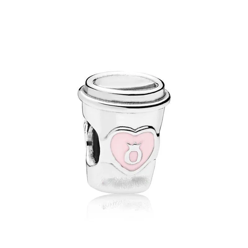925 Sterling Silver Bead Fit Bracelet Bangle Jewerlry Accessories Sping Pink Bag Pany Flower Caterpillar Diy