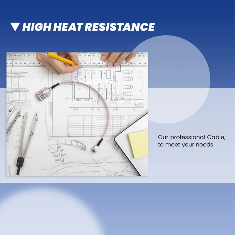 Handheld Antenna Cable SMA Male To UHF SO-239 Female Connectors