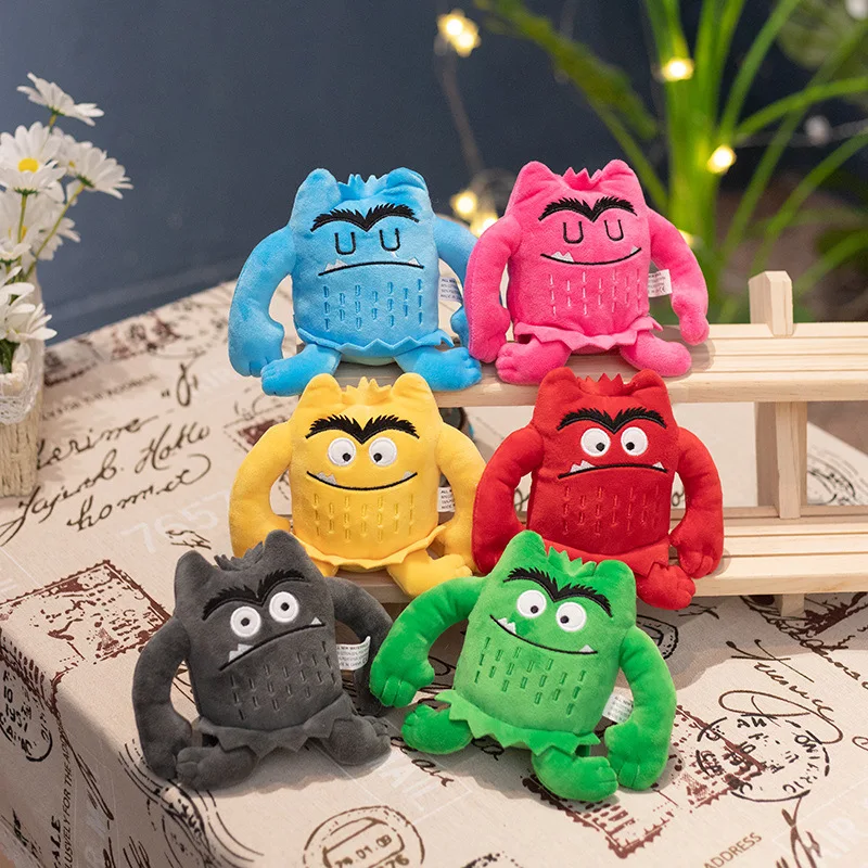 

New The Color Monster Plush Toy 15cm My Emotional Little Monster Cartoon Doll Ornaments Decoration To Give Children Gifts