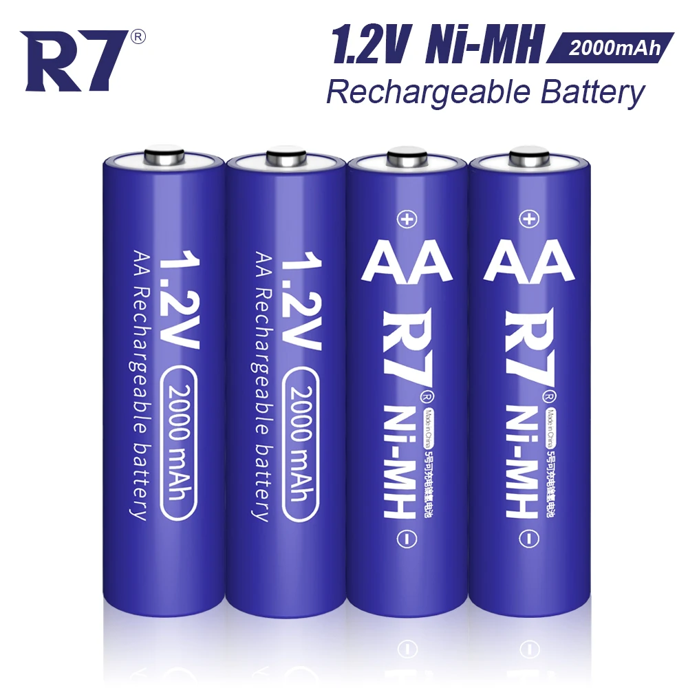 AA Battery 1.2V 2000mAh NIMH aa Rechargeable Batteries 2A Batteries Ni