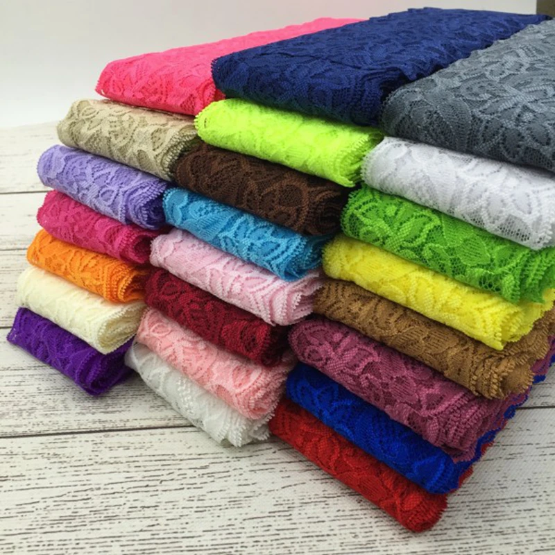 Lace ribbon lace garment accessories lace sewing supplies lace hair accessories lace decoration lace accessories lace sewing accessories 1pack = 10yards 24colors 3" Tulle lace trim lace ribbon for ornaments elastic stretch for baby girls hair accessories