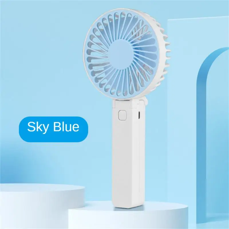 Hand Fan Varied Adjustable Durable Fall-proof Usb Rechargeable Fan Mini Small Polychromatic Convenient Outdoor Sports