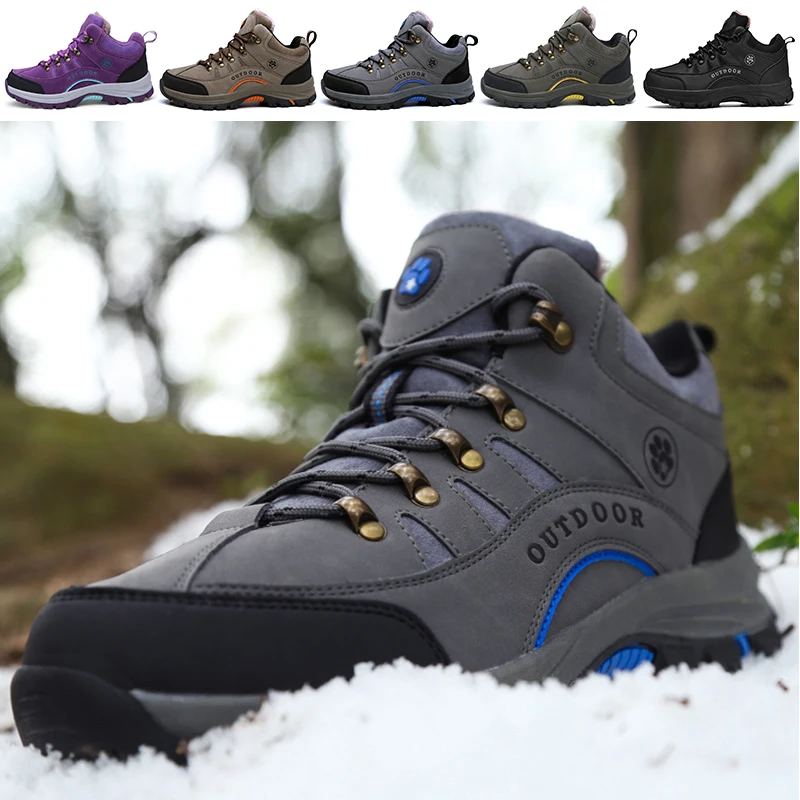 여성용 야외 하이킹 부츠, 트레킹 신발, 겨울 스노우 부츠, 미끄럼 방지 등산 신발, 하이탑 사냥 신발  Best5