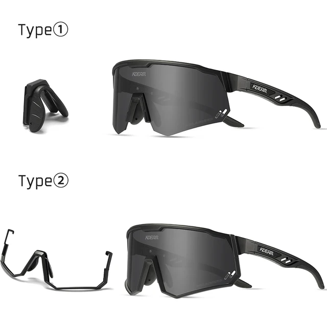 Óculos Esportivos High-End / Masculino e Feminino / Polarizado Premium / Ciclismo, Corrida e Outdoor / Armação TR90 Desmontável / Almofadas de Nariz Confortáveis / Lentes de Troca Rápida 3