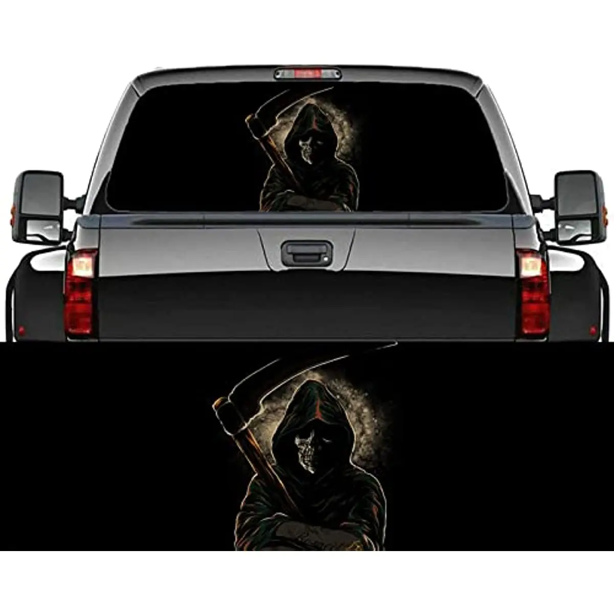 

CUSENA грузовик, задняя фрикционная наклейка, автомобильное окно, графическая наклейка, цветок, ПЕРФОРИРОВАННОЕ виниловое окно, задняя наклейка для грузовика