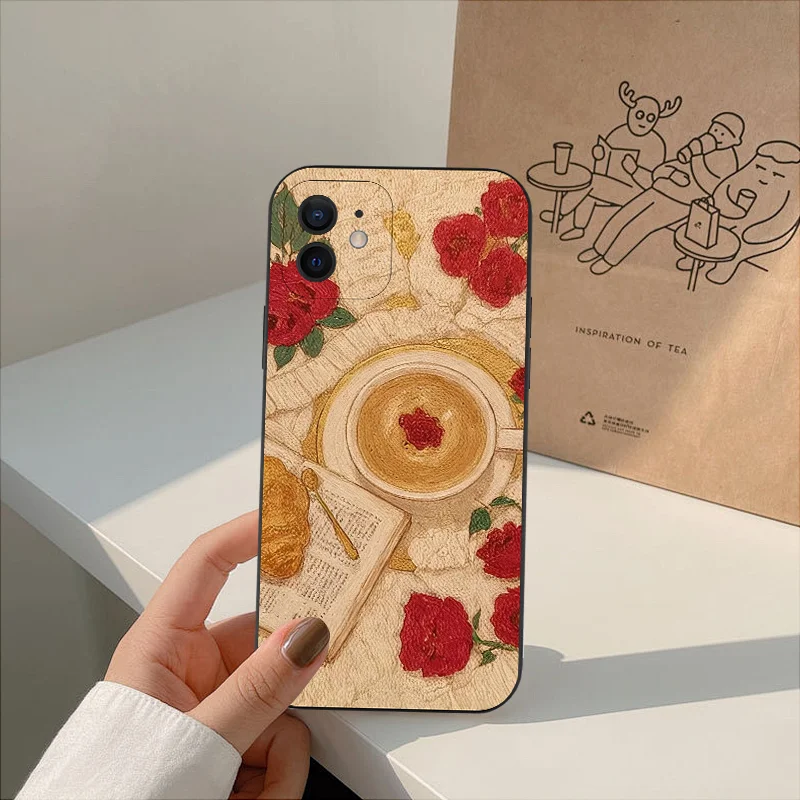 Charming Afternoon Tea Dessert Phone Case - Cute Silica Covers