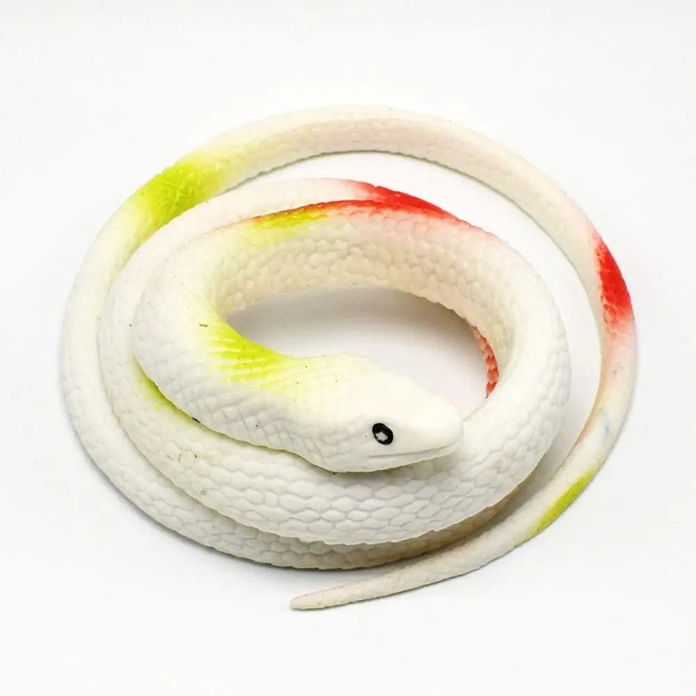 75cm High Simulation Rubber Snake Toy Gag Jokes Toys Animals Model Funny Scary Snake Halloween Prank Prop For Decor images - 6