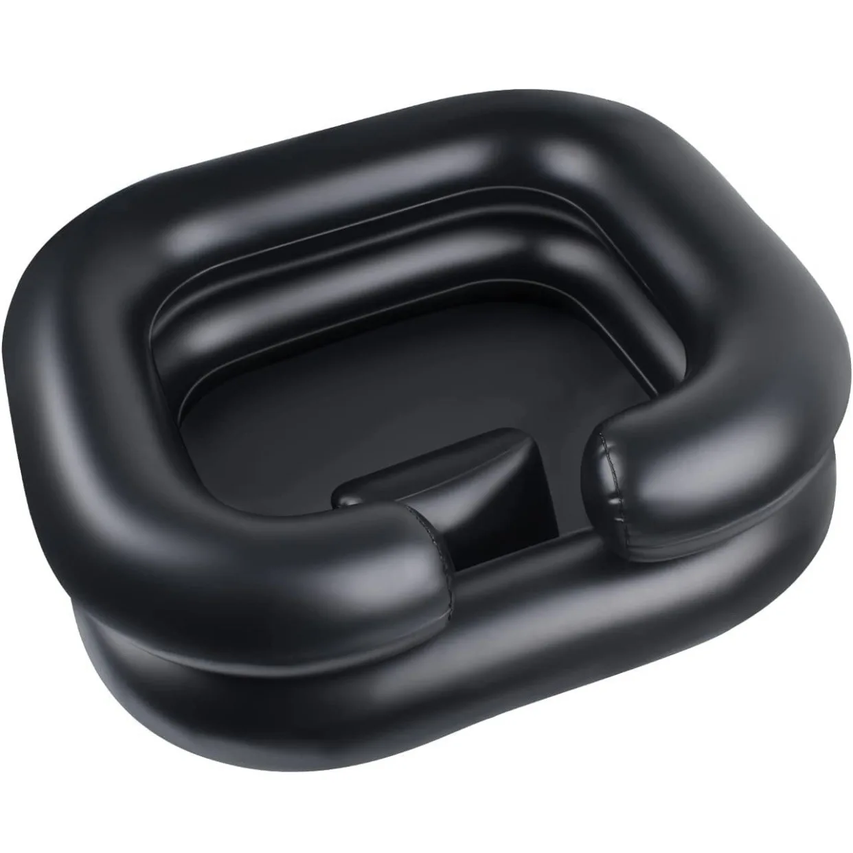 Hair Washing Basin Elderly Care Salon Hairdressing Disabled Handicapped Assistive Aid In Bed PVC Inflatable With Drain Tube