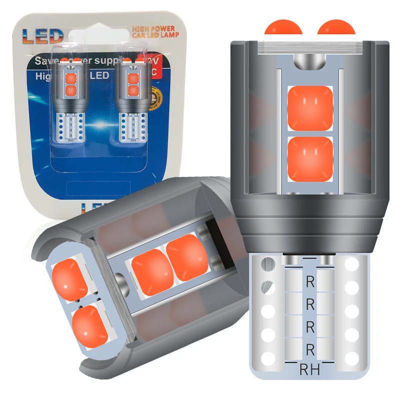

2x T10 Led Canbus W5W Led Bulbs Canbus No Error For Car Interior Accessories Lamp Tail Reverse Light Car Marker Parking Bulbs