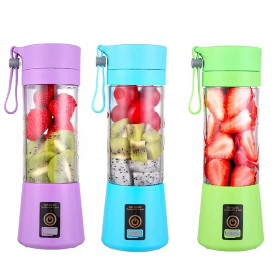 Mixer To Go Smoothie Maker 500 ml Draagbare oplaadbare mixer, multifunctionele persoonlijke mixer met 6 roestvrijstalen messen, Fresh Juice fles voor shakes, sap, smoothie, reizen