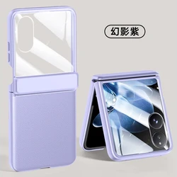 Luxury Electroplating Leather Flip Case with Shockproof Bumper and Camera Protection for Xiaomi Mix Flip (PURPLE)